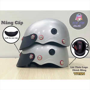 [TẶNG TEM BIKER] Nón Bảo Hiểm CHÍNH HÃNG TITAN - Sơn Nhiều Màu - Phủ NaNo - Gắn full 8 ốc Salaya Siêu Ngầu