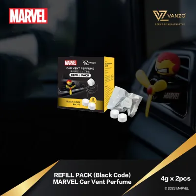 [Refill Pack] VANZO Marvel Series Car Vent Perfume 4g x 2 (Classic Blossom)