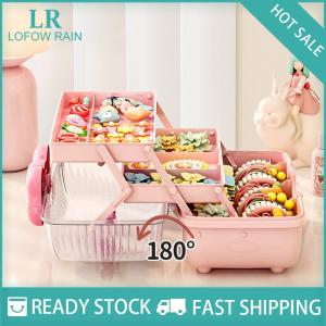 LF Wholesale✨Flash Sale ✨ ชั้นเก็บกิ๊บติดผมหลายชั้นสำหรับเด็กผู้หญิงกล่องเก็บเครื่องประดับที่คาดศีรษะเชือกคาดศีรษะของเด็ก