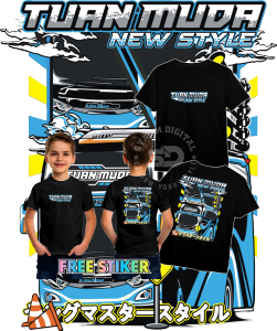 Kaos baju Anak Buss Basuri buss mania VEKTOR  TUAN MUDA NEW STYLE SABLON DEPAN BELAKANG  laki laki / perempuan 1-12 TAHUN-Dapat Sticker gratis