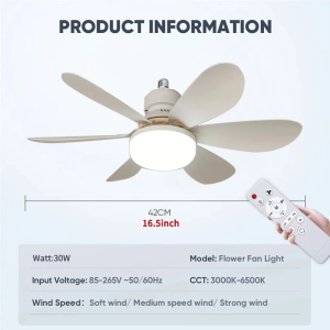 FYHL0775 Kipas Angin Plafon Lampu LED 2 in 1 Lampu Kipas Angin Remote Lampu kipas langit-langit multifungsi