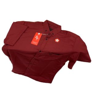 Baju Kemeja Hem Polos Pria Lengan Pendek Formal Kerja Kasual Katun