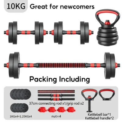 Adjustable Dumbbell Set For Men Kettlebell 10KG/20KG/30KG/40KG Gym Equipment Weights Barbell Dumbell