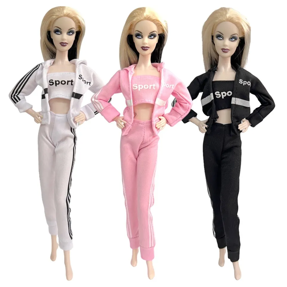 Doll Outfits）3 Pcs/ Set Fashion Sports Outfit For 1/6 Doll Casual