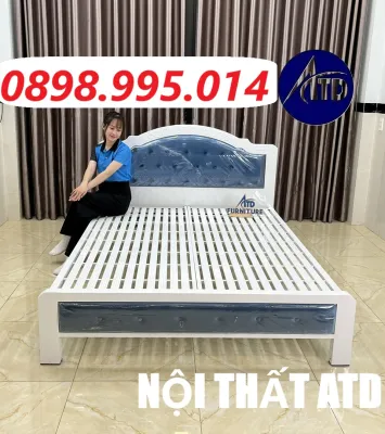 Giường đơn sắt hộp chắc chắn cho gia đình 1m 1m2 1m4 1m6 1m8 x dài 2m mẫu mới đẹp cao cấp.