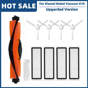 For Xiaomi Robot Vacuum X10  B102GL Replacement Spare Parts Accessories Main Brush Side Brush Hepa Filter Mop Cloth Dust Bag