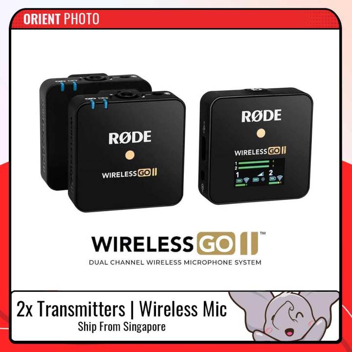 RODE Wireless GO II 2 Person Compact Digital Wireless Microphone System ...