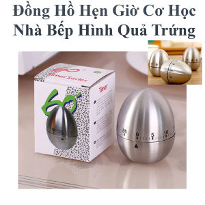 Đồng Hồ Đếm Ngược Hẹn Giờ Hình Quả Trứng Vỏ Inox