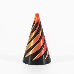 Impossible Pyramid Passthrough Sculpture 3d Printed Helix Screw Fidget Toy Spiral Cone Decompression