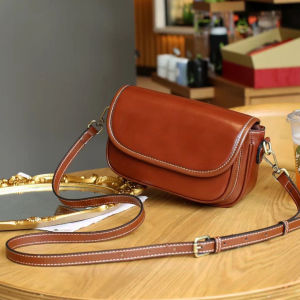 Royal Bagger Womens Top Layer Cowhide Cover Style Messenger Bag Double Shoulder Straps All-match Genuine Leather 9935