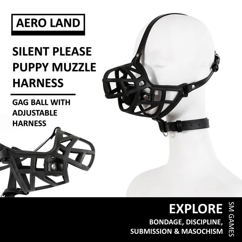 SM Master Slave Ball Gag Mouth Puppy Silent Please Puppy Dog Muzzle Harness  With Adjustable Straps Role Play Sex Toy - Lazada | Lazada