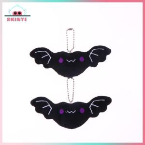 Skinye ✨Ready Stock✨ Kawayi Cute 2pcs dễ thương nhồi bông sang trọng BAT Keychain Halloween mini sang trọng Búp bê túi Mặt dây chuyền nhiều màu Phụ kiện quan Trọng Quà Tặng