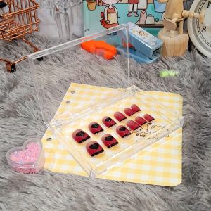 Nail Art Packaging Box Acrylic Ukuran Persegi Panjang Premium Quality Ready 2 Variant Warna Bening & Hitam / Kotak Tempat Penyimpanan Kuku Palsu Nails Art Ukuran Panjang 9x6 CM Special Edition Harga Termurah Bisa Grosir dan COD