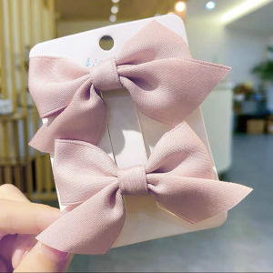 2pcs/pair Kids Butterfly Hair Clip Set Girls Sweet Bow Duckbill Clip Hairpins Hair Accessories