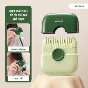 Lược Tỉa Tóc 2in1 Đa Năng – Cắt Tóc Mái & Tỉa Chẻ Ngọn Tại Nhà Nhỏ Gọn Dễ Dùng Tiện Lợi Mang Theo