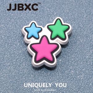 Phụ kiện giày JJBXC CHARM khóa giày phụ kiện giày hình trái tim hoạt hình ngôi sao phụ kiện giày thời trang DIY