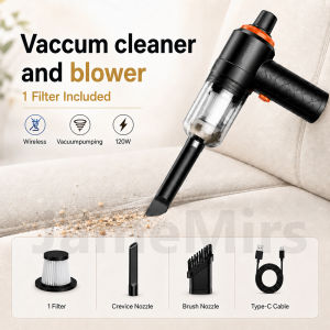 JameMirs Wireless Vacuum Cleaner 2in1Portable Strong Suction Mini Handheld Car&Home Vacuum Cleaner