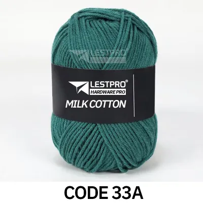 ไหมพรมฝ้าย สำหรับถักโครเชต์ ไหมพรมคอตตอน LESTPRO ไหมพรม COTTON MILK KNCOTTONM50G