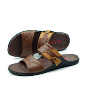 Sandal Pria Alope H 14 Sandal Slide kasual Pria Dewasa 39-43 Sandal Kulit Slop Pria