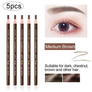 5 unit pensil alis dengan Pull-String-kalis air Smudge-Proof 5 Shades | Vegan & Refill mudah | Penghantaran cepat saya