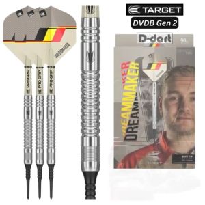 TARGET SOFT TIP DARTS - 21G DIMITRI VAN DEN BERGH Gen 2 (DREAM MAKER) 90% TUNGSTEN DART SET ORIGINAL DART