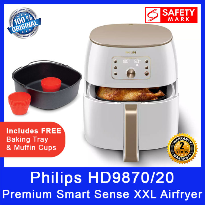 Philips HD9870/20 Premium Smart Sense XXL Airfryer. Free XXL Baking