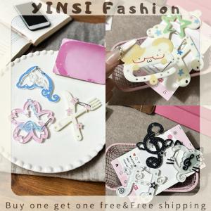 YINSI Creative Shape Carabiner Clip Korean Hand Tent Decoration Fashion Backpack Pendant Cartoon Bag Charms Backpack Accessories