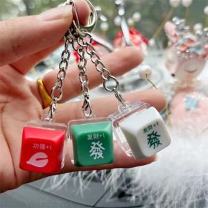 GOOD MOOD BEAUTY Wooden Fish Keychain Button Cap Led Light Finger Keyboard Mini Stress Relief Fidget Button Gift