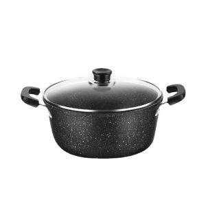 Household soup pot Double ear hot pot party large capacity nonstick cooker McRib soup pot