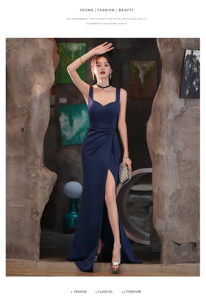 Evening Dresses for Women 2023 New High End Luxury Small Group Temperament  Celebrity High Sense Sexy Fishtail Long Dress