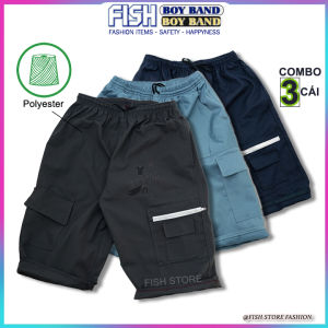 Quần túi hộp nam ống rộng trung niên lưng thun VNO55