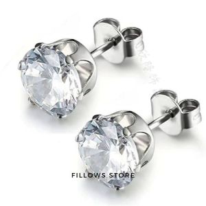 Anting Tusuk Stainless Mata Berlian Alina Tahan Karat Aksesoris Wanita Cantik Aestethic Simple