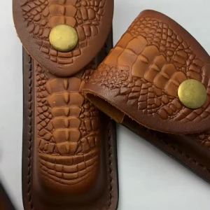 2ชิ้น/ล็อต Cowskin Holster Cowhide พับมีด Scabbard Swiss Army มีดหนังแท้ Sheath คีมขนาดเล็กเอวกระเป๋า