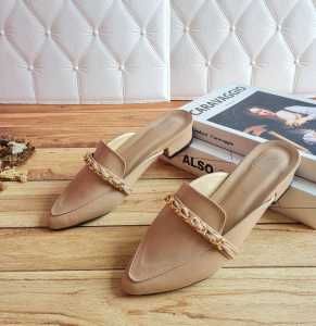 NEW ARRIVAL ABBUSHOES ABBUSHOES AG 10 sendal bapau rantai mules 3cm