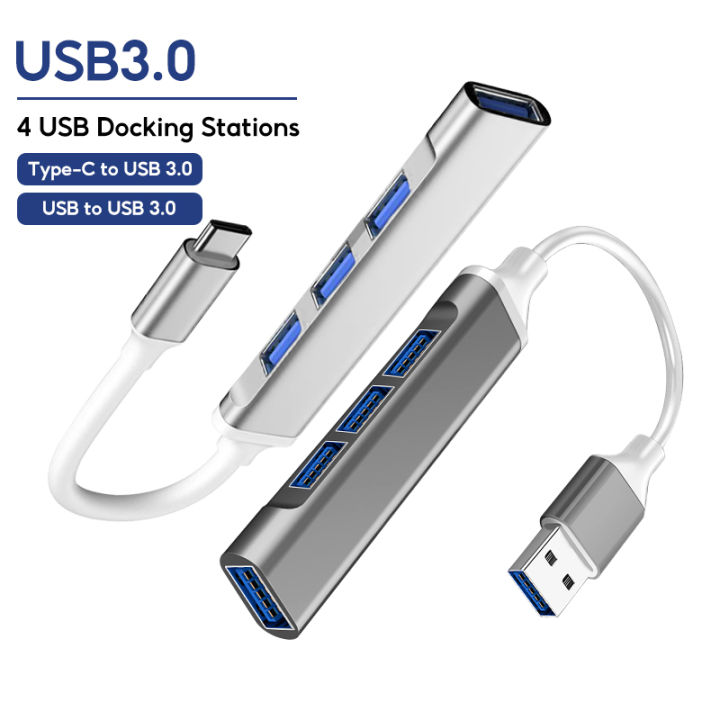 4 In1 UsbC 4 Port Usb 3.0 Splitter UsbC To Usb 2.0 Type C Hub