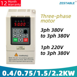 380V VFD Variable frequency drive 0.5/1/2/3HP Speed control for three phase 380V Motor 0.4/0.75/1.5/2.2kw Inverter