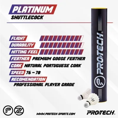 Protech PLATINUM / PREMIER / WORLD CLASS / MASTERPIECE Edition Badminton Shuttlecock