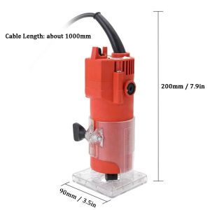 REAIM Electric Saw Woodcutter Handheld Palm Wood Router Electric Wood Trimmer Laminate 800W