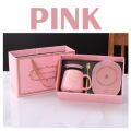 New Coffee Cup Warmer Heater And Saucer Automatic Heating Mug Pad Set With Box. 