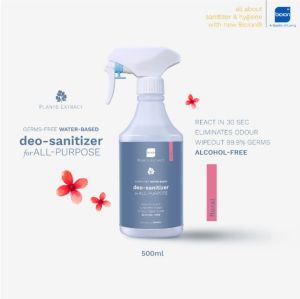 Bioion Deo-Sanitizer 500ML | Remove odor Kills bacteria 100% Plant extract Non-alcohol Kids and pets-friendly New formulation and packaging