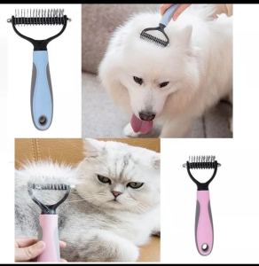 (Tanggal Buhol) Detangler Pet Comb Hair Grooming Brush Knot Rake Stainless Steel Cat Dog Cats Dogs