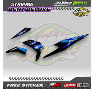 STRIPING MOTOR HONDA BEAT DELUX / STICKER LIST MOTOR HONDA BEAT DELUX
