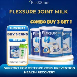 [BUY 1 GET 1] Flexsure Gold Milk with Red Algae Calcium D3 K2 MK7 for Bone & Joint Support