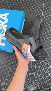2024 Original HOKA One One Ora Recovery Slides 3 for Men Women Ladies Beach Sandals Sports Slippers Black