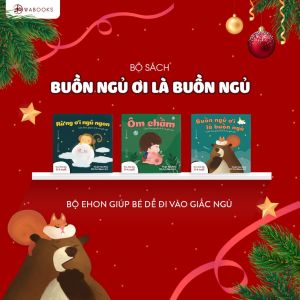 Sách Ehon - Giúp bé dễ đi vào giấc ngủ. Bộ 3 cuốn Buồn ngủ ơi là buồn ngủ - cho trẻ từ 0 - 4 tuổi