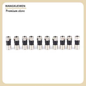 [COD] 10 pcs RG6 F Type Compression 2.7cm high quality Snap Seal Plug Connector