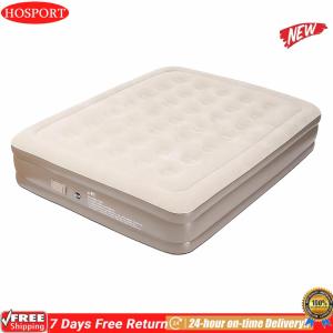 [HOSPORT Official Mall] Double Inflatable Sleeping Mat with Built-in Pump Versatile Camping Air Mattress Portable Camping Inflatable Pad for Backpacking Hiking Traveling Tent