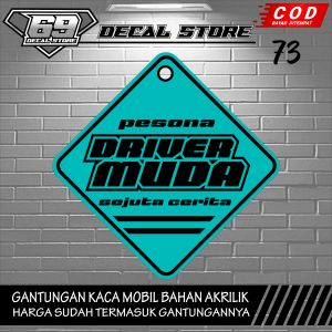 Akrilik Gantungan Kaca Mobil dan Truck Variasi Bebas Custom Variasi Terbaru Decal Store Kode 73