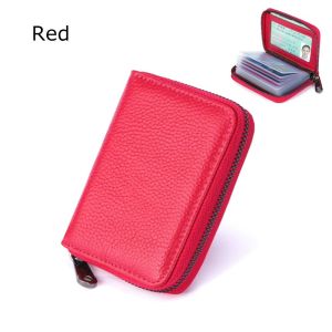 AODDO Fashion 20 Detents Business Card Multi-function Card Case Purses Leather Wallet Credit Card Holder