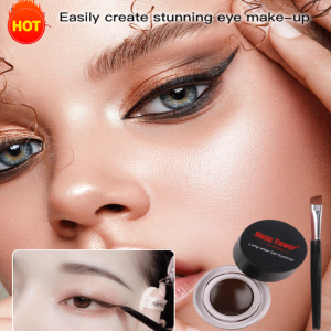 2 pcs Waterproof Eyeliner Cream Dyeing Cream Long Lasting Non Smudged Easy To Color Smooth Eyeliner Quick Drying Eyeliner Makeup